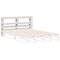 vidaXL Headboard with Shelves White 160 cm Solid Wood Pine