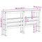 vidaXL Headboard with Shelves White 160 cm Solid Wood Pine