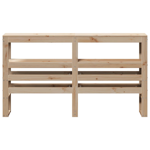 vidaXL Headboard with Shelves 150 cm Solid Wood Pine