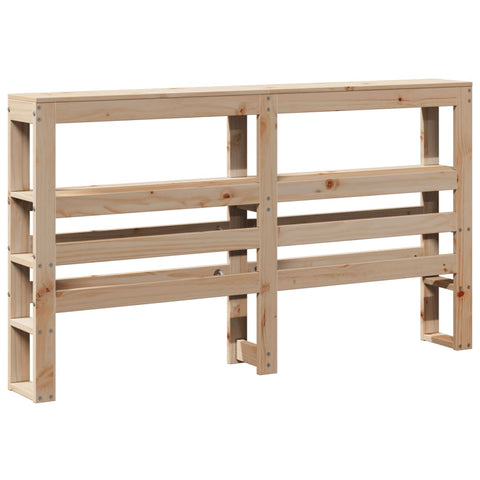 vidaXL Headboard with Shelves 120 cm Solid Wood Pine