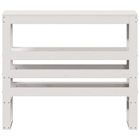 vidaXL Headboard with Shelves White 90 cm Solid Wood Pine