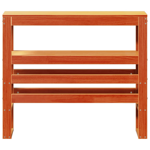 vidaXL Headboard with Shelves Wax Brown 75 cm Solid Wood Pine