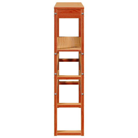 vidaXL Headboard with Shelves Wax Brown 75 cm Solid Wood Pine