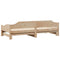 vidaXL Daybed with Trundle without Mattress 80x200 cm Solid Wood