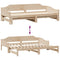 vidaXL Daybed with Trundle without Mattress 80x200 cm Solid Wood