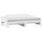 vidaXL Daybed with Trundle without Mattress White 90x200 cm Solid Wood