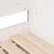 vidaXL Daybed with Trundle without Mattress White 90x200 cm Solid Wood