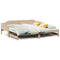 vidaXL Daybed with Trundle without Mattress 90x190 cm Single Solid Wood