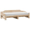 vidaXL Daybed with Trundle without Mattress 90x190 cm Single Solid Wood