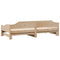 vidaXL Daybed with Trundle without Mattress 90x190 cm Single Solid Wood