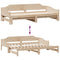 vidaXL Daybed with Trundle without Mattress 90x190 cm Single Solid Wood