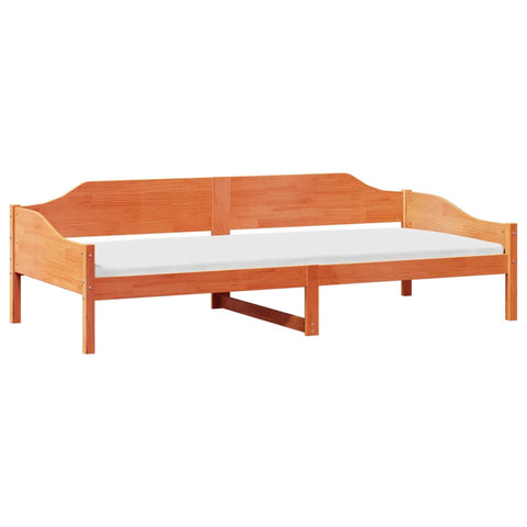 vidaXL Bed Frame without Mattress Wax Brown 80x200 cm Solid Wood Pine