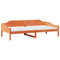vidaXL Bed Frame without Mattress Wax Brown 80x200 cm Solid Wood Pine