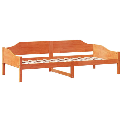 vidaXL Bed Frame without Mattress Wax Brown 80x200 cm Solid Wood Pine