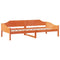 vidaXL Bed Frame without Mattress Wax Brown 80x200 cm Solid Wood Pine
