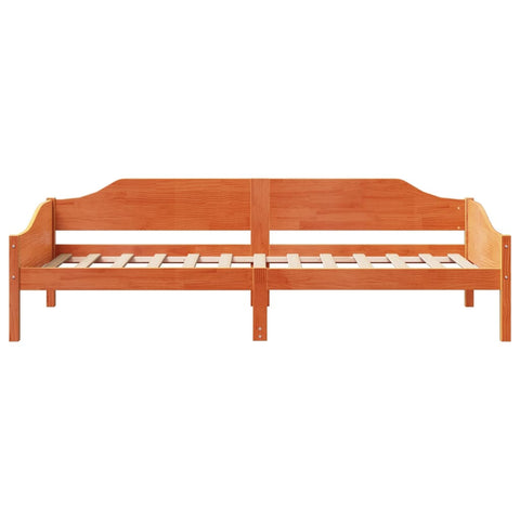 vidaXL Bed Frame without Mattress Wax Brown 80x200 cm Solid Wood Pine