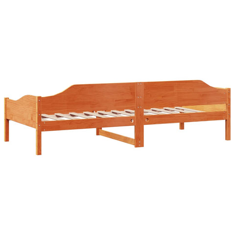 vidaXL Bed Frame without Mattress Wax Brown 80x200 cm Solid Wood Pine