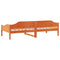 vidaXL Bed Frame without Mattress Wax Brown 80x200 cm Solid Wood Pine