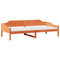 vidaXL Bed Frame without Mattress Wax Brown 90x200 cm Solid Wood Pine