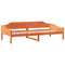 vidaXL Bed Frame without Mattress Wax Brown 90x200 cm Solid Wood Pine
