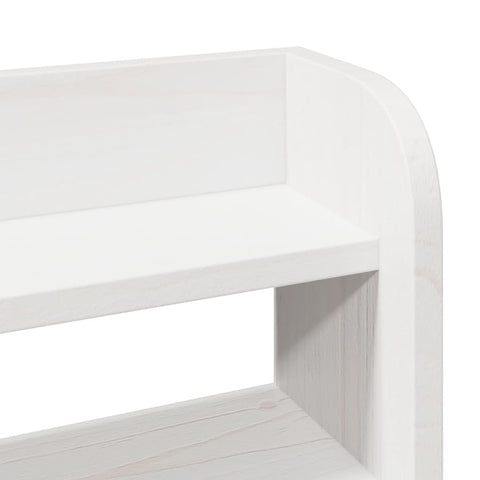 vidaXL Headboard with Shelves White 140 cm Solid Wood Pine