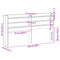 vidaXL Headboard with Shelves White 140 cm Solid Wood Pine