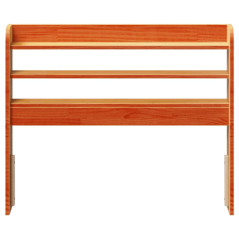 vidaXL Headboard with Shelves Wax Brown 100 cm Solid Wood Pine