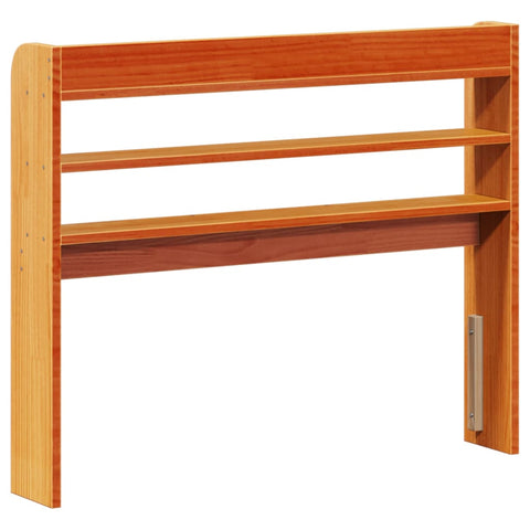 vidaXL Headboard with Shelves Wax Brown 100 cm Solid Wood Pine