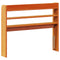 vidaXL Headboard with Shelves Wax Brown 100 cm Solid Wood Pine