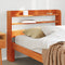 vidaXL Headboard with Shelves Wax Brown 100 cm Solid Wood Pine