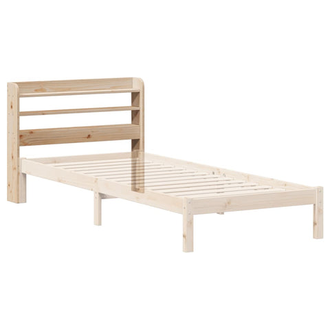 vidaXL Headboard with Shelves 90 cm Solid Wood Pine