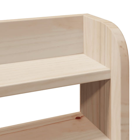 vidaXL Headboard with Shelves 90 cm Solid Wood Pine