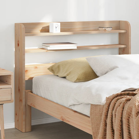 vidaXL Headboard with Shelves 90 cm Solid Wood Pine
