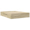 vidaXL Bed Frame without Mattress Sonoma Oak 160x200 cm Engineered Wood
