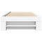 vidaXL Bed Frame without Mattress White 90x200 cm Engineered Wood