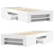 vidaXL Bed Frame without Mattress White 90x200 cm Engineered Wood