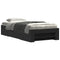 vidaXL Bed Frame without Mattress Black 90x200 cm Engineered Wood