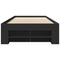 vidaXL Bed Frame without Mattress Black 90x200 cm Engineered Wood