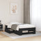 vidaXL Bed Frame without Mattress Black 90x200 cm Engineered Wood