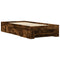 vidaXL Bed Frame without Mattress Smoked Oak 90x200 cm Engineered Wood