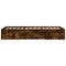 vidaXL Bed Frame without Mattress Smoked Oak 90x200 cm Engineered Wood