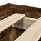 vidaXL Bed Frame without Mattress Smoked Oak 90x200 cm Engineered Wood