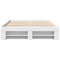 vidaXL Bed Frame without Mattress White 140x190 cm Engineered Wood