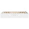 vidaXL Bed Frame without Mattress White 140x190 cm Engineered Wood