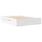vidaXL Bed Frame without Mattress White 140x190 cm Engineered Wood