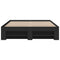 vidaXL Bed Frame without Mattress Black 140x190 cm Engineered Wood