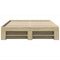 vidaXL Bed Frame without Mattress Sonoma Oak 140x190 cm Engineered Wood