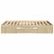vidaXL Bed Frame without Mattress Sonoma Oak 140x190 cm Engineered Wood