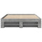 vidaXL Bed Frame without Mattress Concrete Grey 140x190cm Engineered Wood