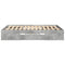 vidaXL Bed Frame without Mattress Concrete Grey 140x190cm Engineered Wood